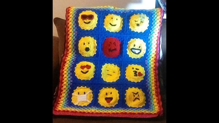Part 1: Fun Crochet 12-Emoji Afghan