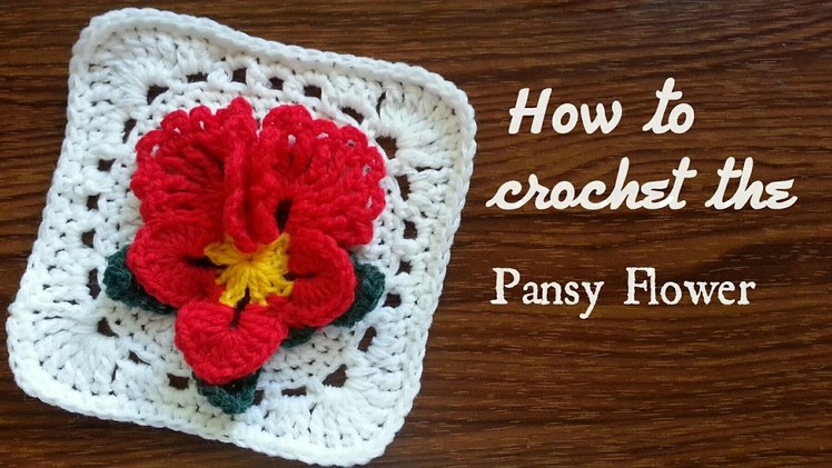 Part 1 | How to crochet Pansy Flower