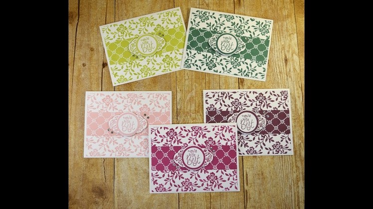 Pretty Handmade Floral Cards Using the Stampin Up Label Me Pretty Stamp Set and Punch