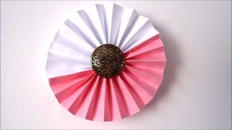 Room decor ideas: How to Make Paper Rosettes Flowers | 5 Minute crafts | Easy paper crafts