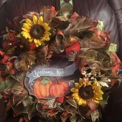 Welcome Friends- Fall Wreath