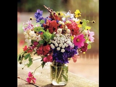 Wildflower centerpieces