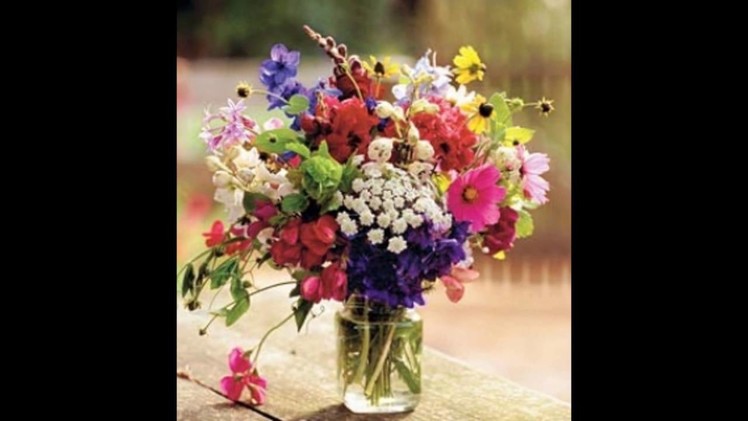 Wildflower centerpieces