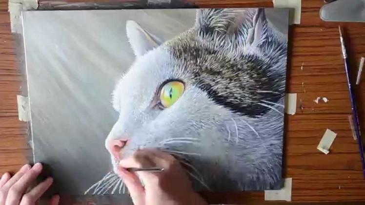 Acrylic Speed Painting Cat