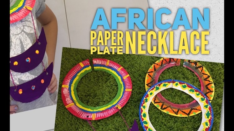 African Paper Plate Necklace