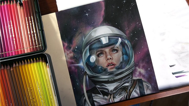 Astro Girl - Time-lapse drawing