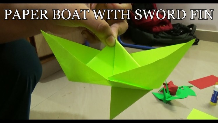 Boat  with Sword Fin | Origami Sword Fin Boat | Paper Boat Making Videos