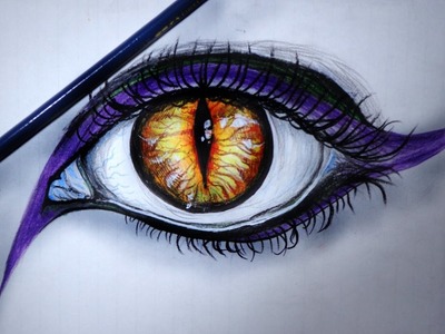 Cat Eye Drawing with Pencil | 3D Art Drawing