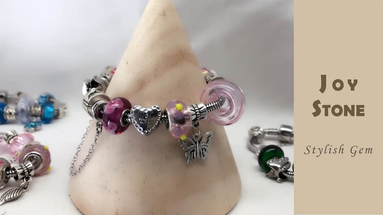 Diffuser Chain Bracelet│Paris Style Liuli Art Glass Beads│925 Silver