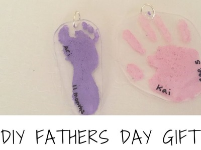 DIY fathers day gift | shrinky dink handprint