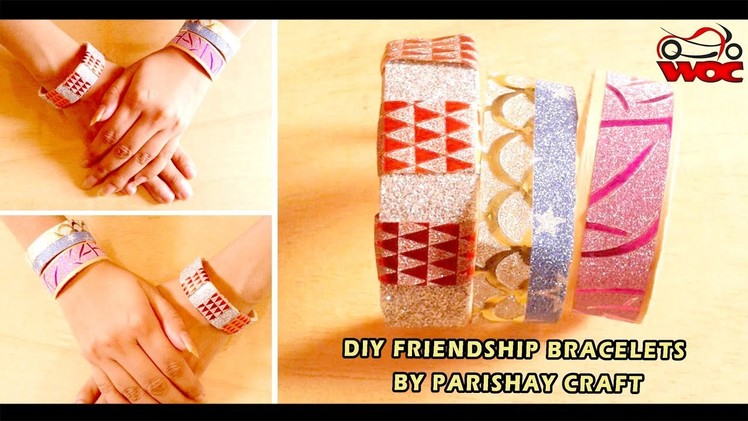 DIY Friendship Bracelets - How to Make a Hand Band with Popsicle Stick
