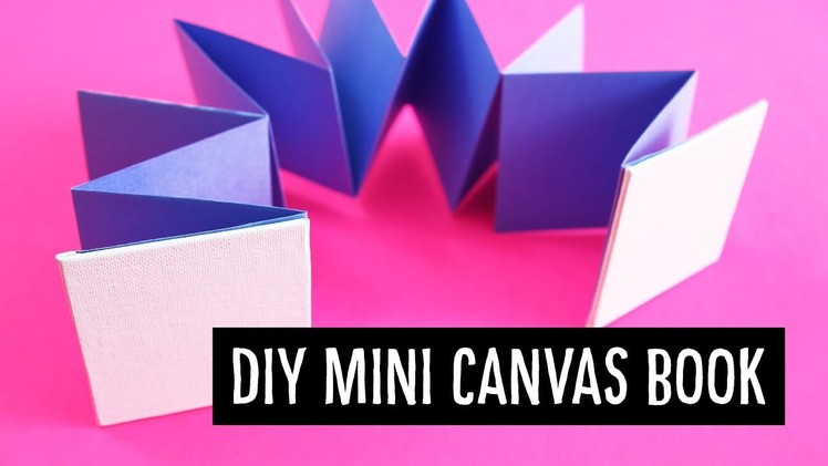 DIY Mini Canvas Book | Meander Accordion Fold | Sea Lemon