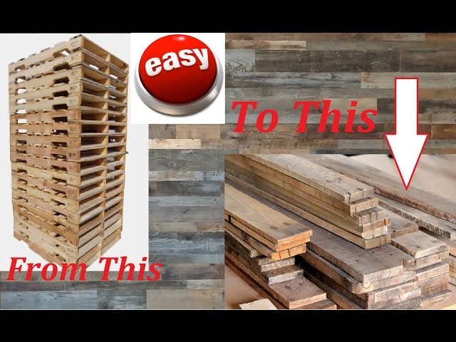 Fastest and Easiest way to break down a pallet