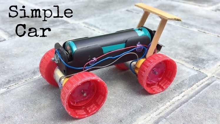 How to Make a Mini Electric Powered Car - Very Simple to Build - Amazing DIY Toy