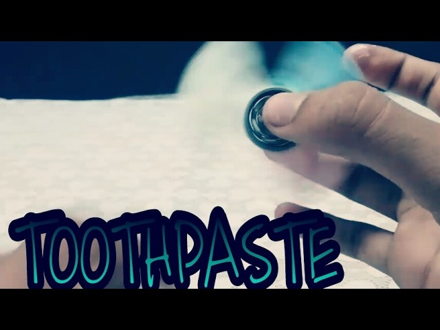 How to make a Toothpaste fidget spinner | FIDGET SPINNER | KMA Insane Hacker