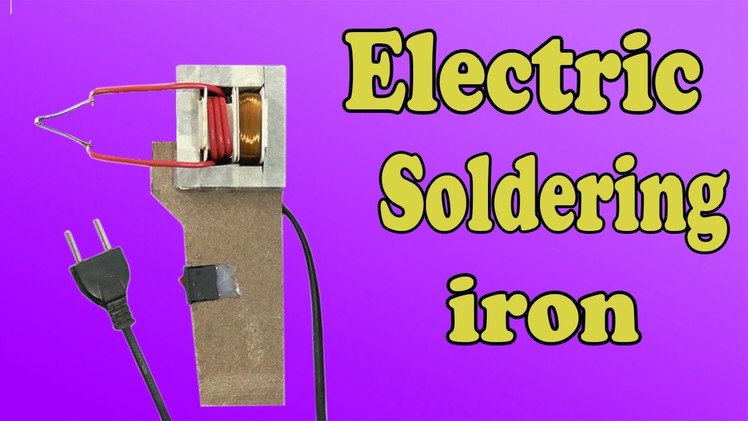 How to make an electric soldering iron