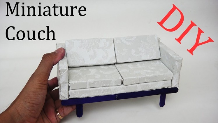 How to Make Miniature realistic Couch