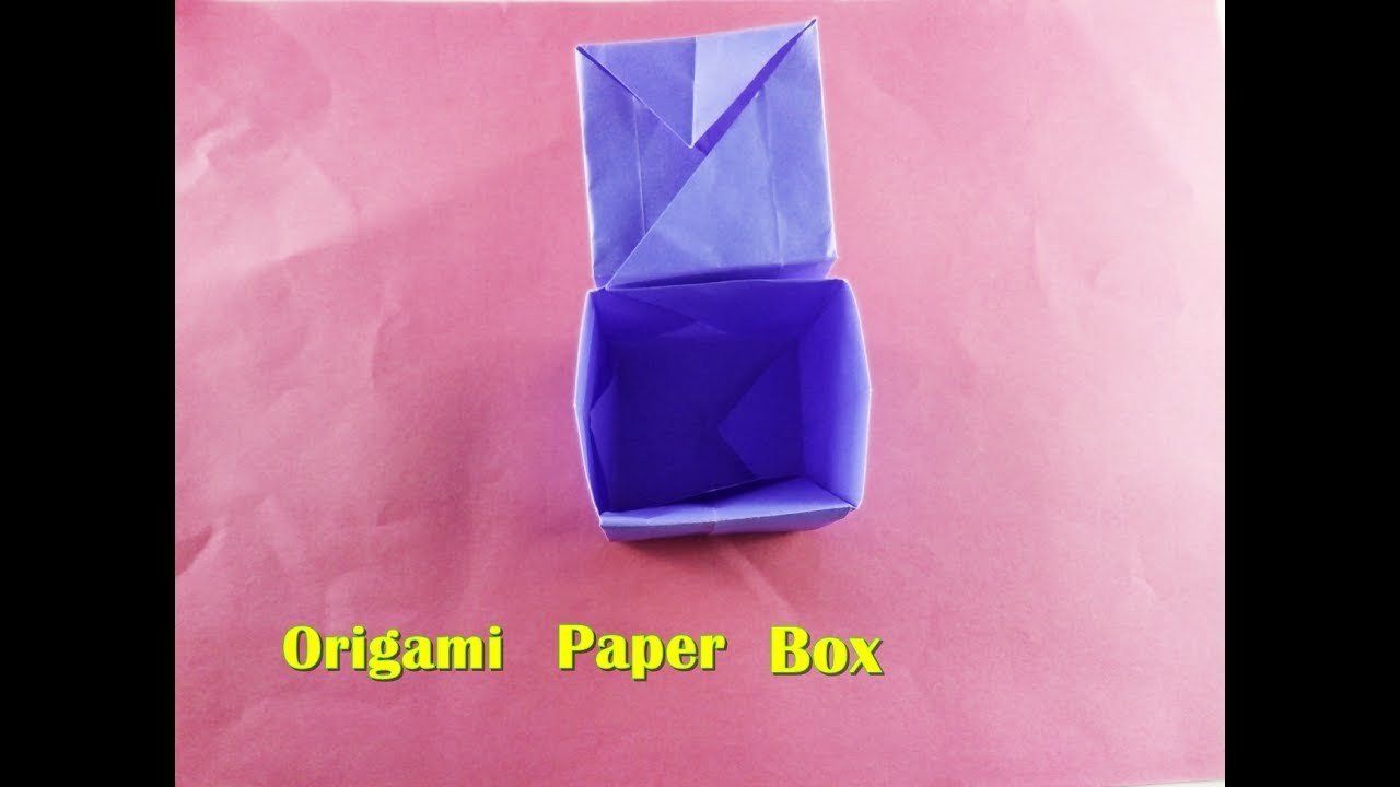 How To Make Origami Paper Box Thats Opens And Closes How To Make A Paper Box Diy Paper Box