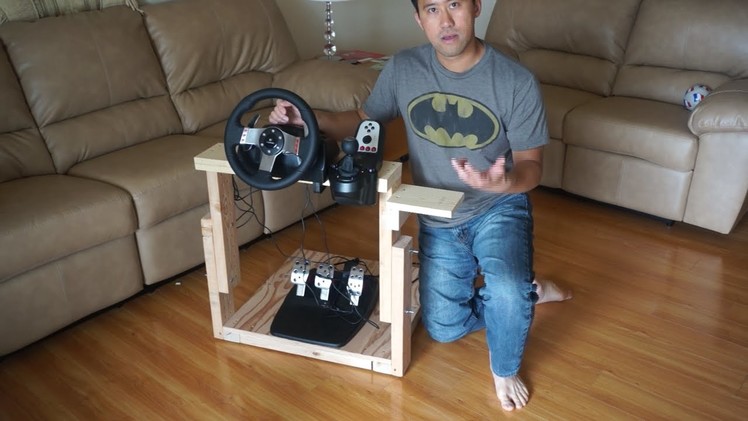 How to make "The Best Homemade Logitech G27 Gaming Wheel Stand In The World"