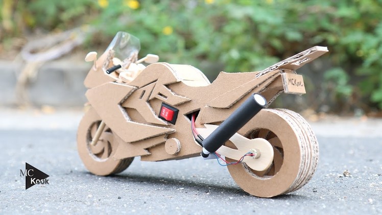 How to make Toy Motocycle(BMW F800GT) - Amazing Cardboard DIY