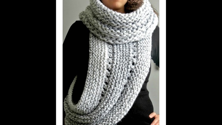 Katniss cowl, Knitted crossbody Cowl