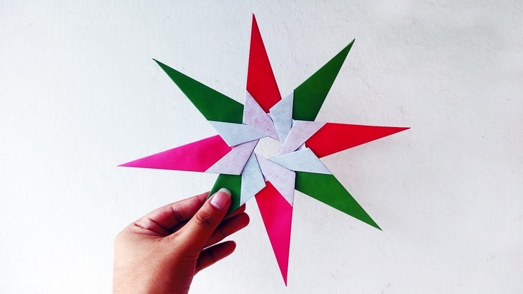 Ninja Star Origami–How to Make Paper Ninja Star War–Origami New Hope Star – Paper Origami Lucky Star
