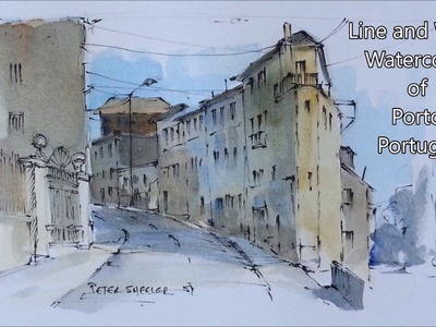 Pen and Wash Watercolor Demonstration using a pencil sketch. By Peter Sheeler
