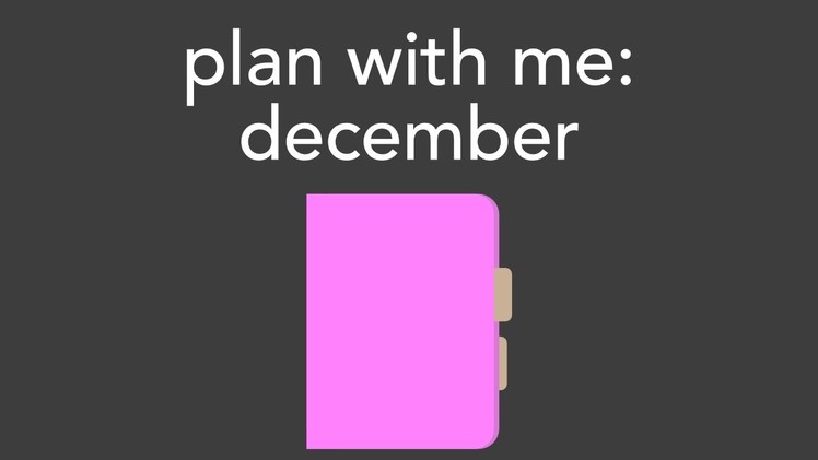 Plan with me: december 2016