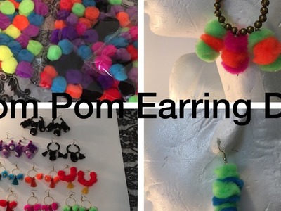 Pom Pom Earrings DIY
