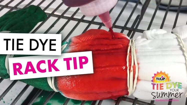 Tie Dye Tips with Lauri:  Tie Dyeing on a rack