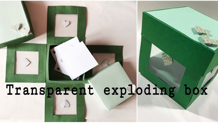 Transparent heart exploding box❤️ | gift ideas | how to | Easy DIY | art and craft |