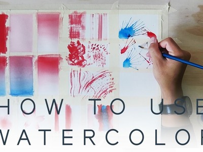 WATERCOLOR TUTORIAL - Wet on Dry Techniques. Part One