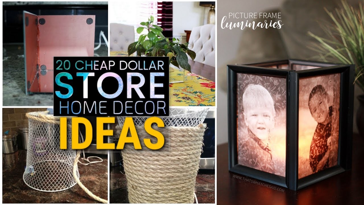 20 Cheap DIY dollar store decor ideas