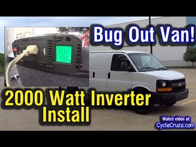 2000 Watt Inverter Install in Van | Bug Out Van Build