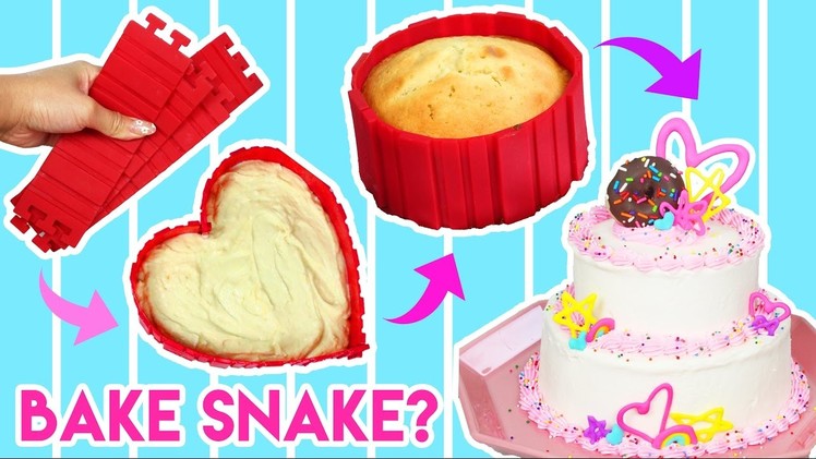 Bake a Cake in Any Shape?! ???? Testing Kitchen Gadget - Bake Snake