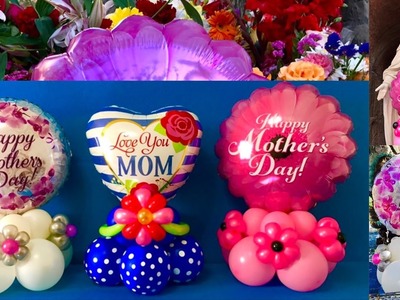 Balloon Centerpieces Celebrating Moms!