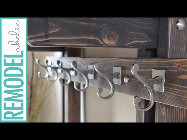 Build a Hall Tree Coat Rack to Tame Entryway Clutter