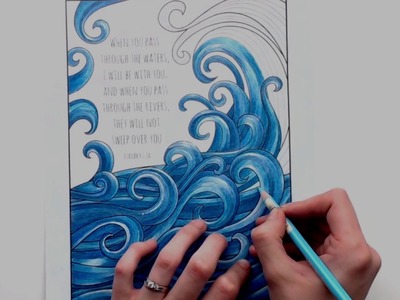 Coloring Tutorial: Adding white highlights using a white gel pen