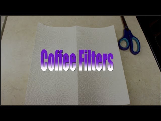 DIY: How to make a coffee filter in 30 SECONDS with paper towel!