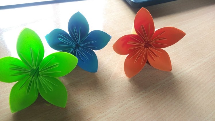 DIY-  Make kasudama Paper Flower In 5 Munites (Paper Craft)