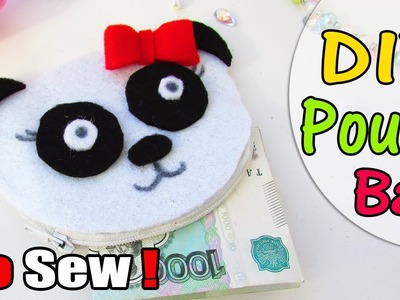 DIY Panda Purse No Sew Easy tutorial