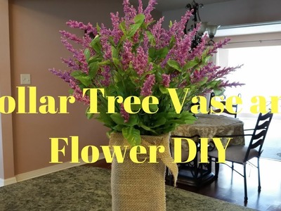 Dollar Tree Vase And Flower DIY