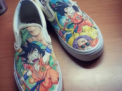Drawing on shoes : Dragon Ball