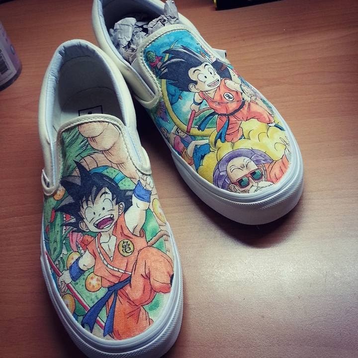 Drawing on shoes : Dragon Ball