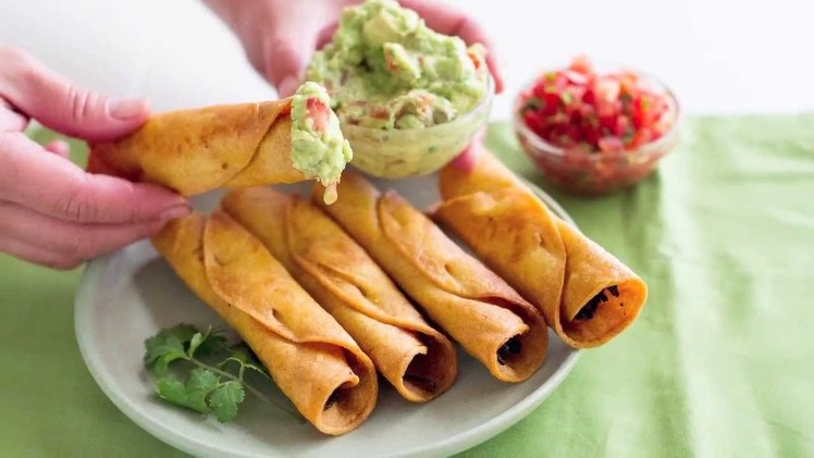 Easy Chicken Taquitos or Crispy Rolled Chicken Tacos
