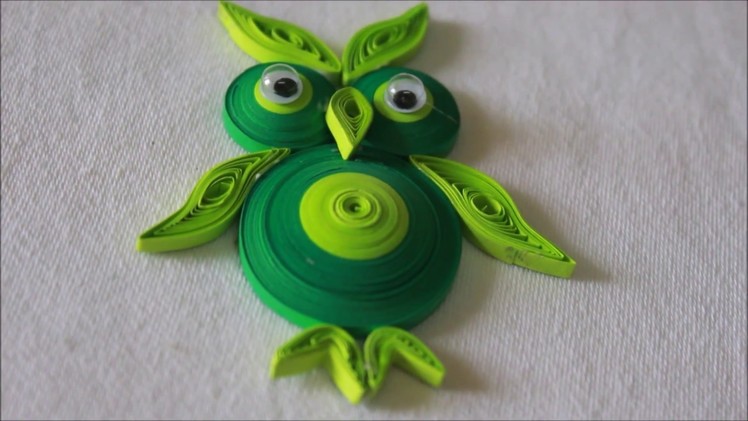 Easy DIY Quilled Paper Owl Pendant!
