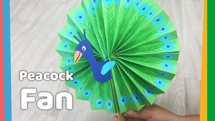 Easy paper crafts | Peacok Fan | Easy Summer craft for kids