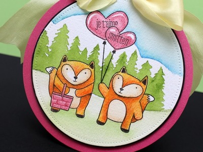 Foxes in love - Valentine Card