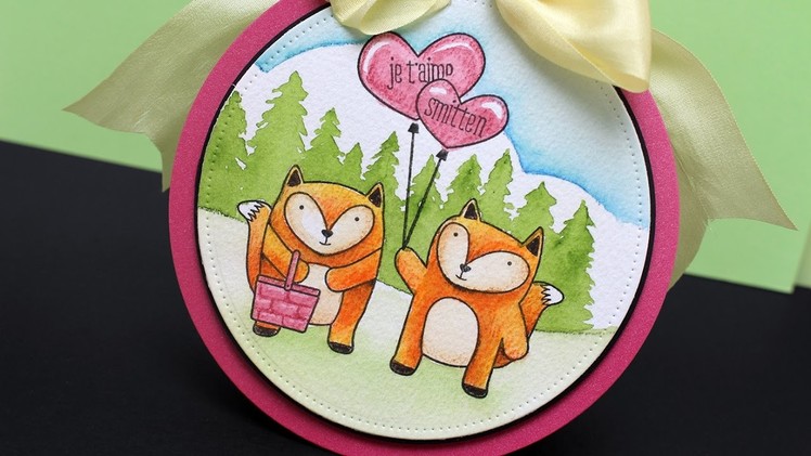 Foxes in love - Valentine Card