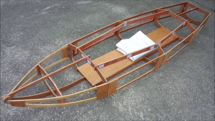 Homemade folding boat　バイクで運べるコンパクトな折り畳みボート